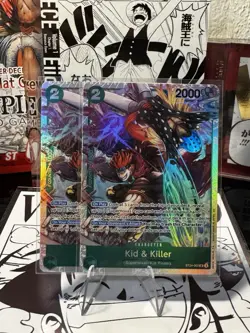 Bandai One Piece Card Game ST24 (Op07-109 St24-002 004) 5 Foil Cards Bundle - Image 2