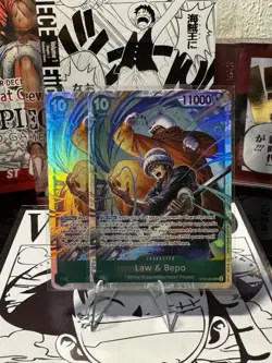 Bandai One Piece Card Game ST24 (Op07-109 St24-002 004) 5 Foil Cards Bundle - Image 3
