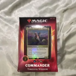 Wizards of the Coast Magic Commander Timeless Wisdom Deck Foil Commander Card - Image 1