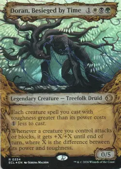 MTG: Lorwyn Eclipsed: Foil Showcase Doran, Besieged by Time: LP Condition - Image 1