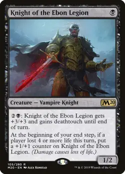 MTG Knight of the Ebon Legion Core Set 2020 Regular NM - Image 1