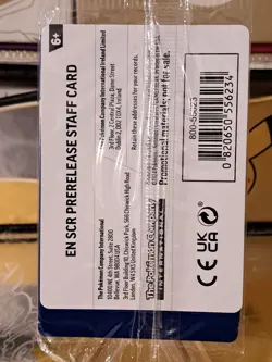 Stellar Crown Sealed Staff Prerelease Promo Pokemon 4 Cards NM - Image 3