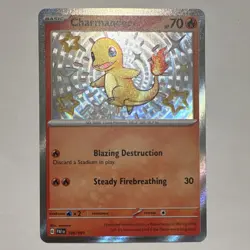 Pokemon Charmander 109/091 SV Paldean Fates Shiny Rare Holo 70 HP - Image 1