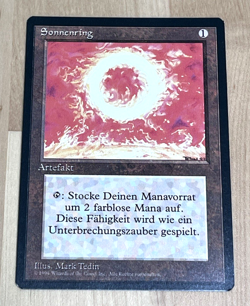Magic The Gathering Sol Ring Sonnenring German 3rd Edition Revised Black Border - Image 1