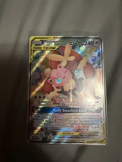 Pokemon Mega Lopunny & Jigglypuff GX Alt Full Art 226/236 Cosmic Eclipse Holo 2… - Image 1