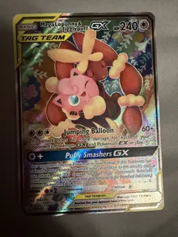 Pokemon Mega Lopunny & Jigglypuff GX Alt Full Art 226/236 Cosmic Eclipse Holo 2… - Image 4