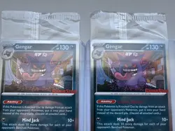 2 x Gengar GameStop Exclusive Promo 050/088 Holo Stamped Pokemon - SEALED - Image 1