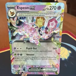 Espeon ex 034/131 Prismatic Evolutions Pokemon TCG Double Rare Holo - Image 1