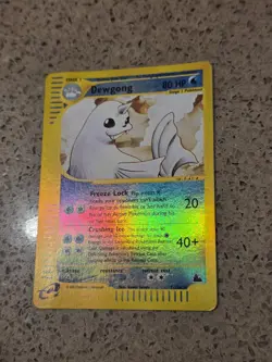Pokemon Dewgong 7/144 Reverse Holo Skyridge 2003 e-Reader NM - Image 1