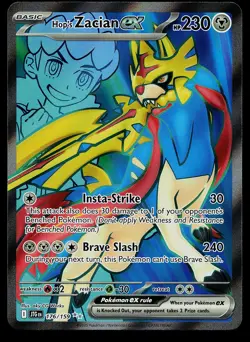 Pokemon Card - Hop's Zacian ex Journey Together 176/159 Ultra Rare - Image 1