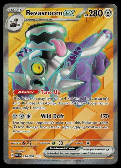 Pokemon Card - Revavroom ex Obsidian Flames 216/197 Ultra Rare - Image 1