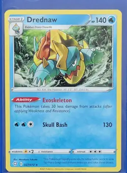Pokemon TCG Shining Fates: Drednaw (027/072) - Rare - LP - Image 1