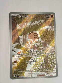 Pokemon TCG Swinub 165/159 Full Art Illustration Rare Journey Together - Image 1