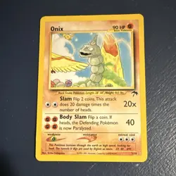 Pokemon Onix Promo Southern Islands Regular Basic 90 HP 3/18 English TCG Card - Image 1