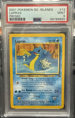 2001 POKEMON SOUTHERN ISLANDS PROMO #12 LAPRAS MINT PSA 9 - Image 1