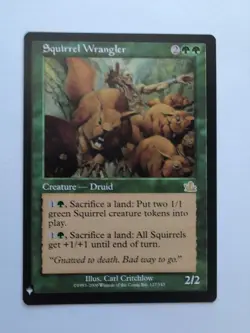 MTG Squirrel Wrangler (LIST) The List Reprints Regular Rare 127/143 - Image 1