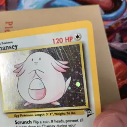 Chansey 3/130 Holo Rare Base Set 2 WOTC Pokemon Card Vintage - MP/HP - Image 5