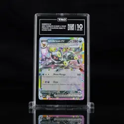 2025 Pokemon SV Prismatic Evolutions 060/131 Umbreon EX Double Rare TAG 10 (959) - Image 1