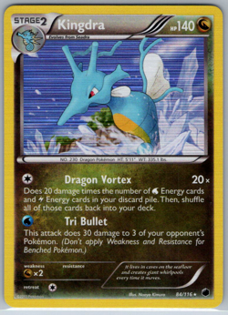 Pokemon Kingdra Holo Rare BW Plasma Freeze 84/116 LP - Image 1