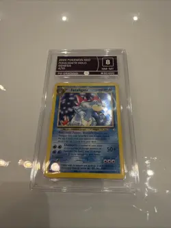 2000 Pokemon Neo Genesis Feraligatr Holo 4/111 PG Grade 8 - Image 1