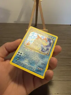 Pokemon TCG Feraligatr Card 4/111 Neo Genesis Double Holo Error - Image 4