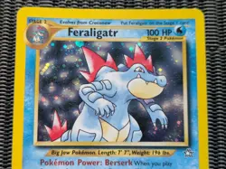 Feraligatr 4/111 Neo Genesis Holo Rare Pokemon Card WOTC Vintage NM - Image 2