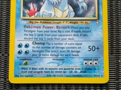 Feraligatr 4/111 Neo Genesis Holo Rare Pokemon Card WOTC Vintage NM - Image 3