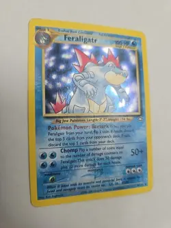 Pokemon Feraligatr 4/111 Neo Genesis Card Unlimited Holo - Image 3