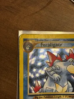 Pokemon TCG Feraligatr Neo Genesis Holo Card 4/111 Unlimited Rare MP - Image 2