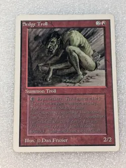 MTG Sedge Troll Unlimited Magic the Gathering Moderate Play MP - Image 1