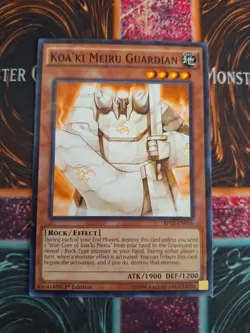 Yu-Gi-Oh! TCG Koa'ki Meiru Guardian BP03-EN056 Shatterfoil Rare 1st Ed Near Mint - Image 1