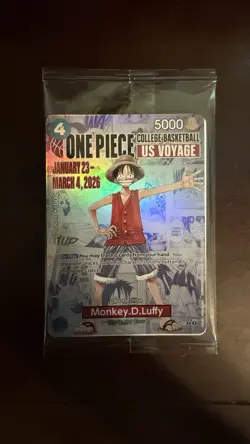2026 One piece US College Basketball Bandai sealed Monkey Luffy - Image 1