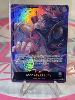 One Piece Monkey.D.Luffy Leader OP05-060 Foil Bandai 5000 Power Card Game - Image 1