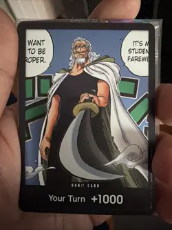 One Piece CCG Silvers Rayleigh Foil Don!! Card - Image 1