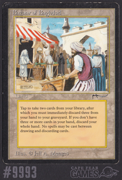 MTG Bazaar of Baghdad - #9993, Moderate Play, English Arabian Nights - Image 1
