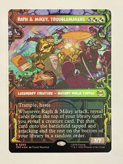 Raph & Mikey, Troublemakers (Showcase) Teenage Mutant Ninja Turtles Foil - Image 1
