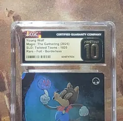 MTG Young Wolf #1820 🌈Foil Twisted Toons Secret Lair Drop MTG 10 Pristine Pop 1 - Image 2