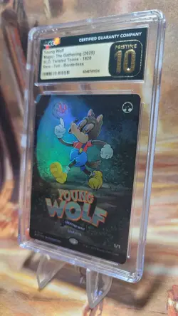 MTG Young Wolf #1820 🌈Foil Twisted Toons Secret Lair Drop MTG 10 Pristine Pop 1 - Image 4