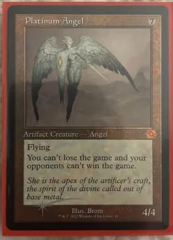 MTG Platinum Angel (Foil) The Brothers' War: Retro Frame Artifacts 41 NM - Image 1