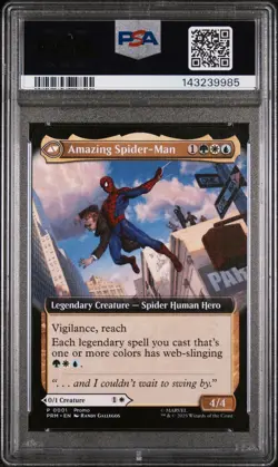 Amazing Spider-Man / Peter Parker #0001 MTG Promo Disney Purchase Bonus • PSA 9 - Image 2