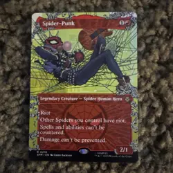 Spider-Punk (0210) (Borderless) Marvel's Spider-Man Rare - Image 1