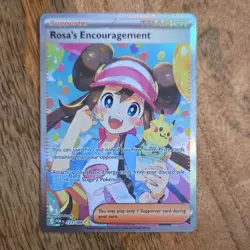 Pokemon Rosa's Encouragement Full Art Holo Trainer-Supporter POR 123/088 Card - Image 1