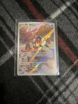 Mr. Mime 179/165 Illustration Rare Full Art Pokemon Card NM - Image 1