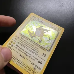 Pokemon Card Raichu Holo 14/102 Set Base ITA italiano Good GD vintage - Image 3