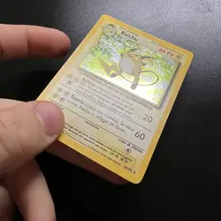 Pokemon Card Raichu Holo 14/102 Set Base ITA italiano Good GD vintage - Image 4