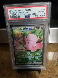 2025 Pokemon Jtg En Lillie's Clefairy Ex Special Illustration Rare Psa 10 - Image 2
