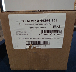 2026 Pokemon Day Collection Box Factory Sealed 6 Box Case (c) - Image 1