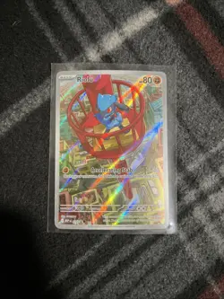 Riolu 010 Illustration Rare Full Art Pokemon Card NM PSA 10 Potential - Image 1
