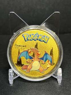 Pokemon Charizard Collectible Coin Gold Metal Medallion Pokemon TCG - Image 1