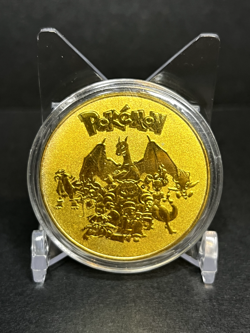 Pokemon Charizard Collectible Coin Gold Metal Medallion Pokemon TCG - Image 2